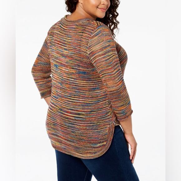 John Paul Richard Textured Knit Striped Sweater Size XXL - Picture 2 of 9